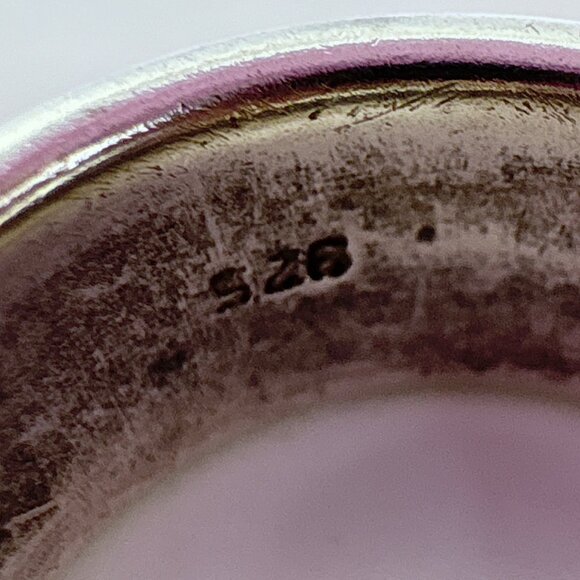 VTG Solid Sterling Silver 925 Minimalist Spinner Band Ring Size 5.25 - Picture 5 of 7